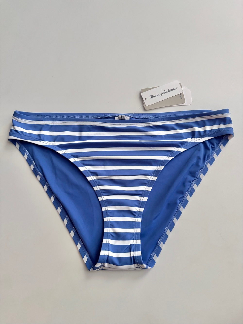 Tommy Bahama Swim Bikini Bottom Coastline Stripe Hipster Paradise Blue Nwt